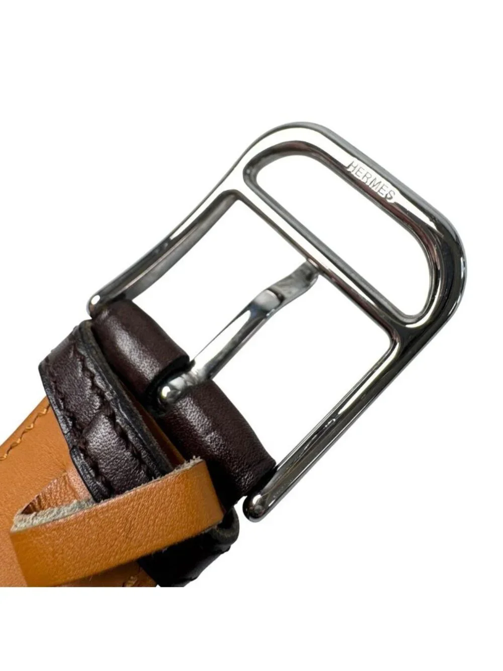 Hermes Belt Roman Silver Leather ⬜